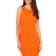 1.State Back Cutout Cotton Rib Midi Dress - Scarlet Ibis Orange