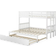 Costway Trundle Ladder Twin Bunk Bed