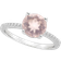 Macy's Round Ring - Silver/Quartz/Diamonds
