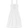 Ganni Poplin Midi Strap Smock Dress - Bright White