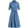 Ralph Lauren Belted Blend Shirtdress - Pale Azure