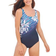 Swimsuits For All One Piece Tank Swimsuit with Adjustable Straps - Purple Floral