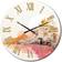 Design Art Ancient City Of Dreams Vintage & Gold II Pink Wall Clock 16"