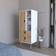 FM FURNITURE Kimball Tall Dresser White/Macadamia Storage Cabinet 20x52"