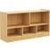 Costway 2-Tier Wooden Bookcase with 5 Compartments for Playroom Study