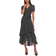 Karl Lagerfeld Ruffled Polka Dot Maxi Dress - Black/White