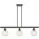 Innovations Lighting Mouchette Oil Rubbed Bronze/White Pendant Lamp 6"