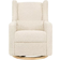 Babyletto Kiwi Swivel Reclining Glider Almond Armchair 41"