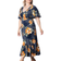 Kiyonna Madrid Maxi Dress - Amber Blossom Print