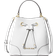 Michael Kors Mercer Small Pebbled Leather Bucket Bag - Optic White