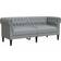 vidaXL Chesterfield Light Grey Sofa 182.5cm Zweisitzer