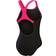 Speedo Women's Medley Logo Swimsuit - Black/Pink