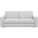 Stearns & Foster Giotto Sleeper Silver Sofa 78" 3 Seater