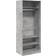 vidaXL 3307696 Concrete Grey Garderobe 80x200cm