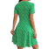 Shein EZwear Women Spring/Summer Elegant Wrap Heart Polka Dot Print V-Neck Short Sleeve Dress