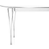 Fritz Hansen B619 Superellips White Spisebord 300x120cm