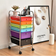 Costway Cart Tools Multicolor Small Table 13.5x17"