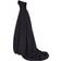 Milla High Slit Taffeta Evening Gown - Black