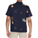 Knowledge Cotton Apparel Embroidery Box fit Short Sleeve Shirt - Night Sky