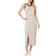 Tommy Hilfiger Women's Striped Ribbed Slit Midi Dress - Khaki Multi