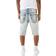 True Religion Men's Ricky Super T Distressed Denim Short - Shore Light Wash With Rips