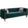 Simplie Fun Chesterfield Modern Tufted Green Sofa 84.2" 3 Seater