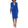 Le Suit Shawl Collar Slim Skirt Suit - Twilight Blue