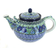 Blue Rose Pottery Polish 444 Ceramika Artystyczna Sapphire Fields Large Teapot