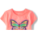 The Children's Place Girl's Butterfly Graphic Tee - Coral Rockt