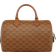 MCM Ella Boston Bag In Lauretos Medium - Cognac