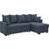 Ebern Designs Corintha Dark Blue Sofa 89.5" 3 Seater