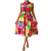 Shein Essnce Women'S Floral Print Sleeveless Shirt Dress