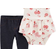 Carter's Baby's Apple Peplum Bodysuit Pant Set 2-piece - Multicolour