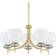 Mitzi Alexia Aged Brass/White Pendant Lamp 30"