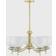 Mitzi Alexia Aged Brass/White Pendant Lamp 30"