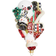 Mackenzie-Childs Cozy Santa and Snowman Multicolour Christmas Tree Ornament 6.8"