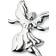 Rosendahl Dancing Angel Silver Plated Weihnachtsbaumschmuck 7cm