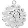 Rosendahl Ball Flower Silver Plated Juletrepynt 6.5cm