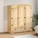 vidaXL Corona Natural Garderobe 151.5x170cm