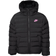 Nike Older Kid's Sportswear Lightweight Synthetic Fill Loose Hooded Jacket - Black/Black/Magic Flamingo (FD2845-013)