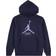 Nike Big Boy's Jumpman Baseline Pullover Hoodie - Midnight Navy (95D277-U90)