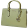 Michael Kors Sheila Medium Faux Saffiano Leather Satchel - Light Sage