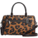 Coach Rowan Satchel Bag In Signature Canvas With Leopard Print - Silver/Light Saddle Multi