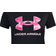 Under Armour Girl's UA Tech Print Fill Big Logo Short Sleeve - Black/Stellar Pink