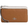 Coach Double Zip Wallet In Colorblock - Silver/Light Saddle Multi