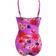 Pour Moi Getaway Frill Tummy Control Swimsuit - Ultraviolet Floral