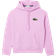 Lacoste Loose Fit Fleece Hoodie - Pink