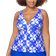 Raisins Curve Tanzania V Neck Tankini Top - Blue