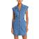 Veronica Beard Jax Denim Shirt Dress - Light Cornflower