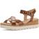 Gabor Wedge Sandals - Camel Leather